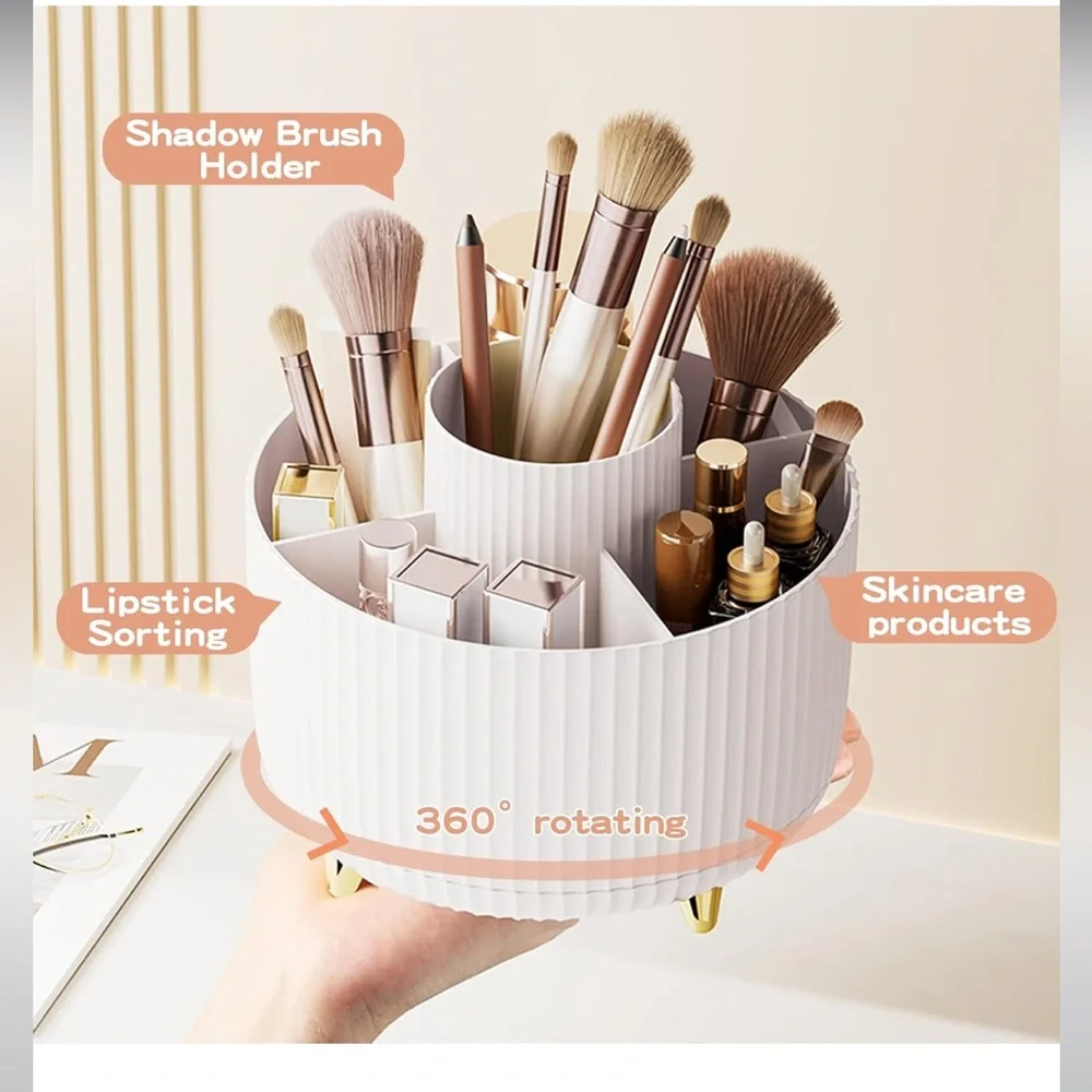 🌸360° Rotate Makeup Brush Holder organizer - Picture 1 of 6